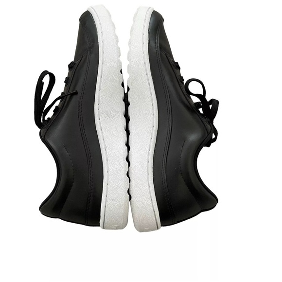 Allbirds Plant Pacers Black Sneakers Vegan Leather Size 9 Lace Up - Picture 5 of 10